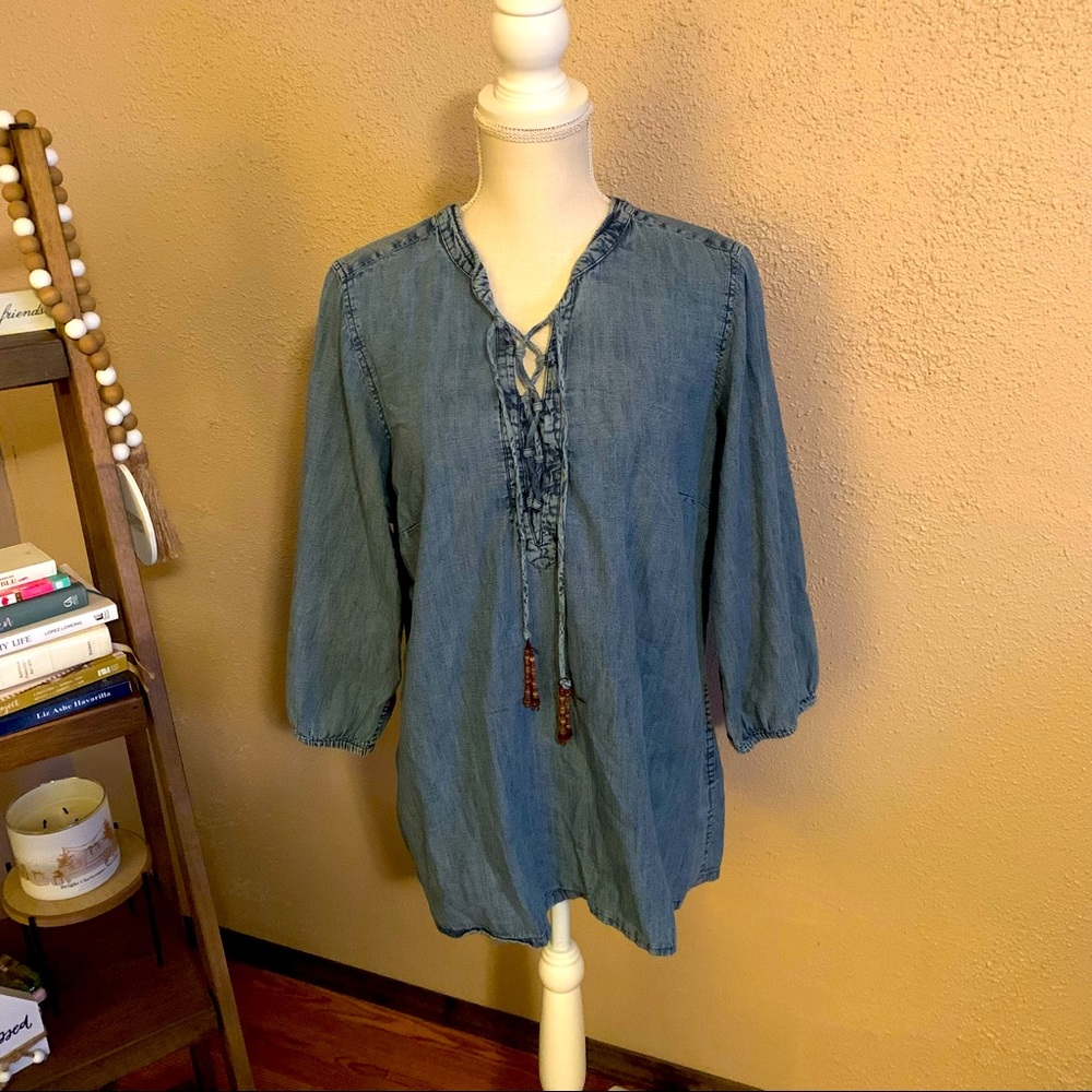 RUFF HEWN ladies denim top
